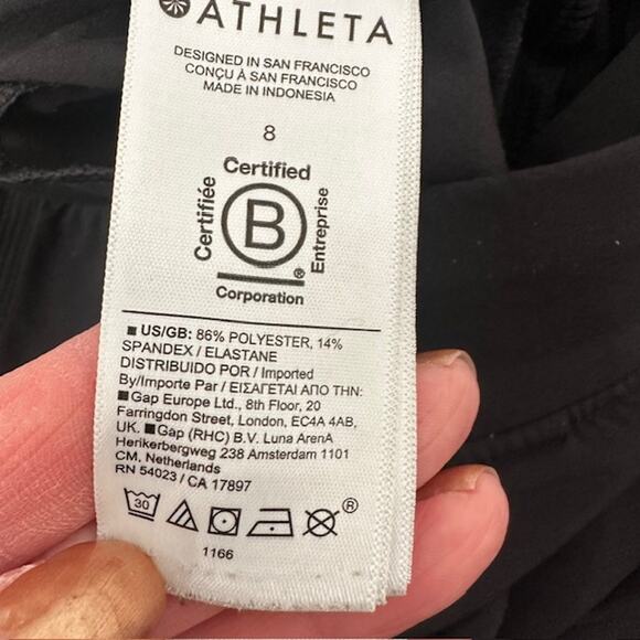 Athleta Brooklyn Mid-Rise Ankle Pant Size: 8 Color: Black - Picture 10 of 11